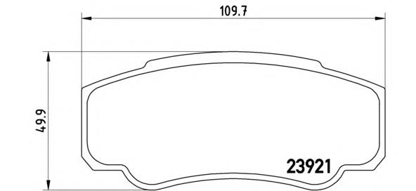 P 23 093 Brembo pastillas de freno traseras