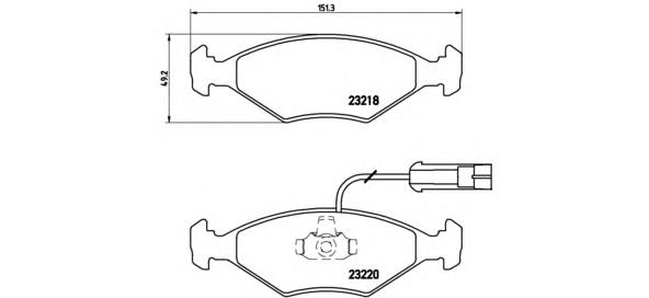 P23056 Brembo pastillas de freno delanteras