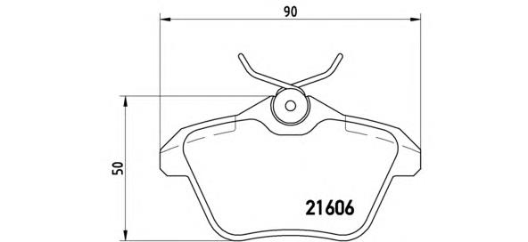 P 23 067 Brembo pastillas de freno traseras