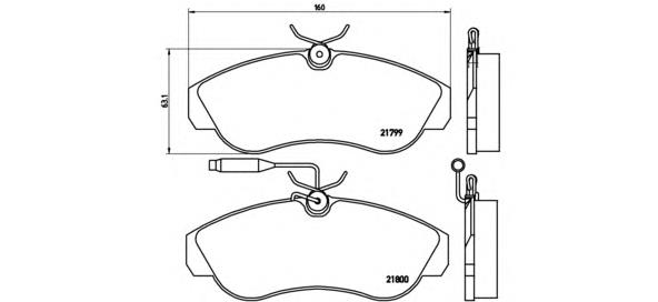 P 23 069 Brembo pastillas de freno delanteras