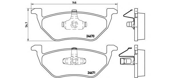 P24085 Brembo pastillas de freno traseras