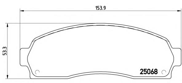 P24081 Brembo pastillas de freno delanteras