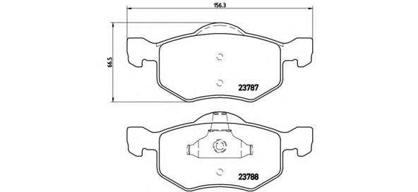 P24056 Brembo pastillas de freno delanteras