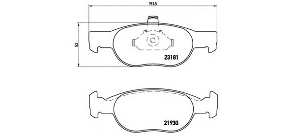 P 23 125 Brembo pastillas de freno delanteras