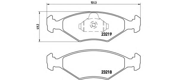 P23124 Brembo pastillas de freno delanteras