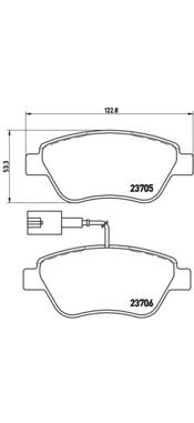 P23141 Brembo pastillas de freno delanteras