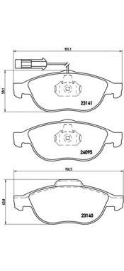 P 23 114 Brembo pastillas de freno delanteras