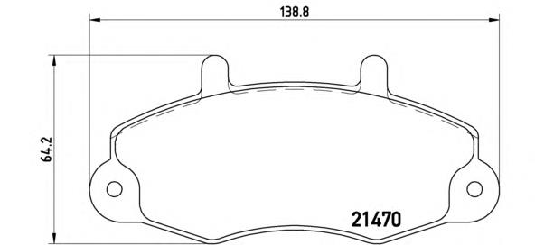 P24049 Brembo pastillas de freno delanteras