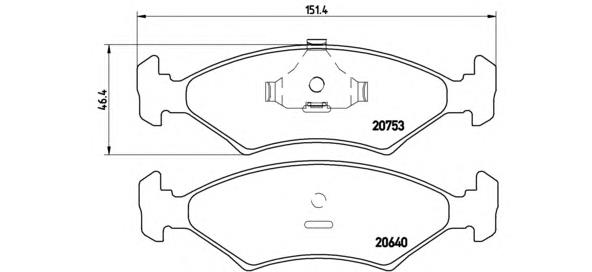 P24006 Brembo pastillas de freno delanteras