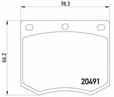 P24002 Brembo pastillas de freno delanteras