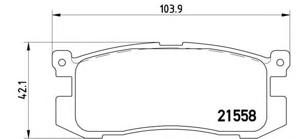 P24025 Brembo pastillas de freno traseras