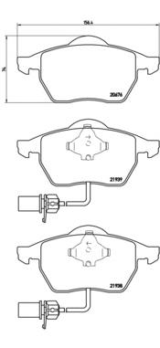 P85037 Brembo pastillas de freno delanteras