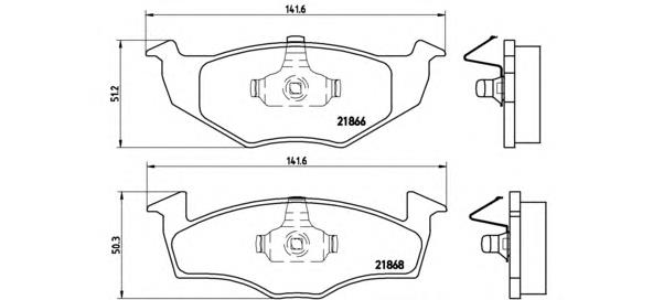 P85025 Brembo pastillas de freno delanteras