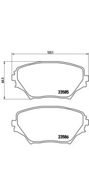 P83055 Brembo pastillas de freno delanteras