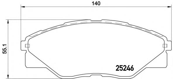 P 83 137 Brembo pastillas de freno delanteras