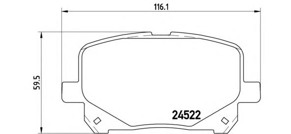 P83100 Brembo pastillas de freno delanteras