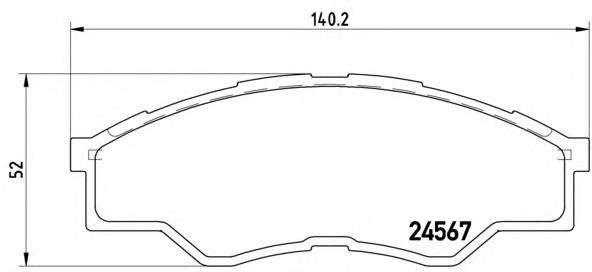 P 83 096 Brembo pastillas de freno delanteras