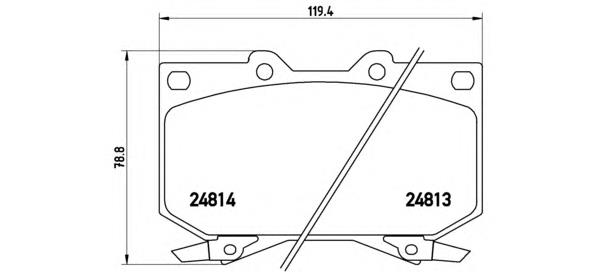 P83108 Brembo pastillas de freno delanteras