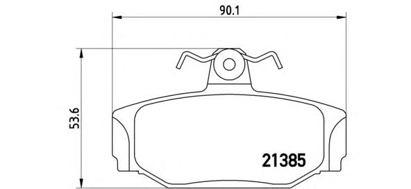 P 86 009 Brembo pastillas de freno traseras