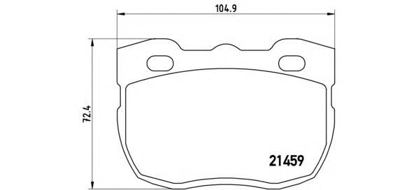 P99001 Brembo pastillas de freno delanteras