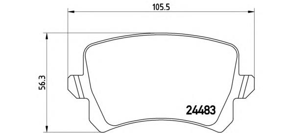 P85109 Brembo pastillas de freno traseras