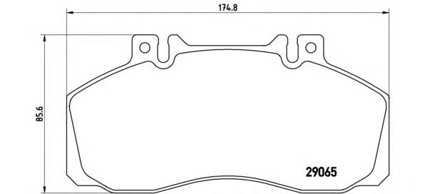 PA6008 Brembo pastillas de freno delanteras