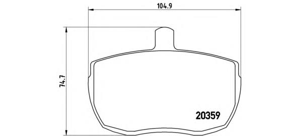 PA6001 Brembo pastillas de freno delanteras