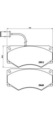 PA6013 Brembo pastillas de freno delanteras