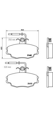 P61043 Brembo pastillas de freno delanteras