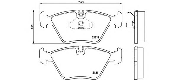 P61049 Brembo pastillas de freno delanteras