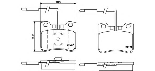 P61047 Brembo pastillas de freno delanteras