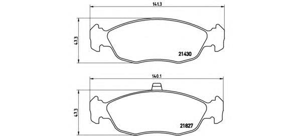 P 61 051 Brembo pastillas de freno delanteras