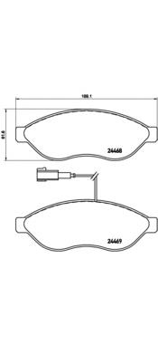 P61092 Brembo pastillas de freno delanteras