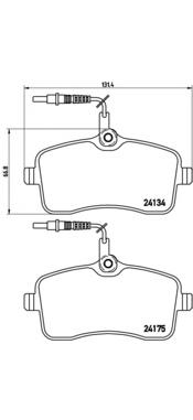 P61077 Brembo pastillas de freno delanteras