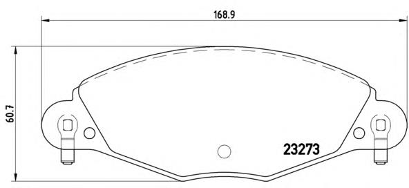 P61072 Brembo pastillas de freno delanteras