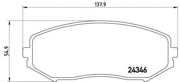 P79018 Brembo pastillas de freno delanteras