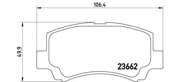 P79011 Brembo pastillas de freno delanteras