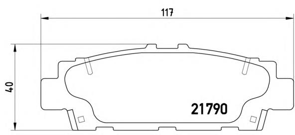 P83032 Brembo pastillas de freno traseras