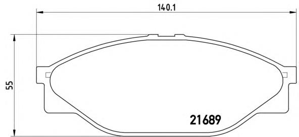 P83023 Brembo pastillas de freno delanteras