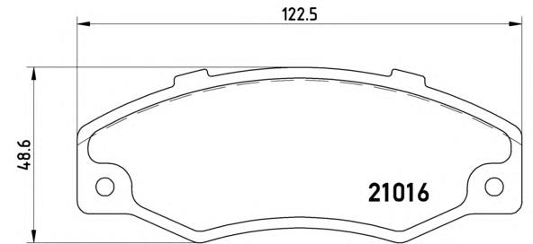 P68016 Brembo pastillas de freno delanteras