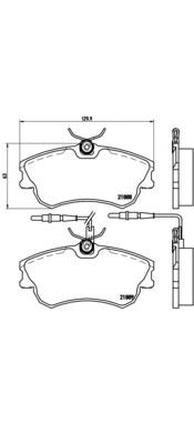 P 68 023 Brembo pastillas de freno delanteras