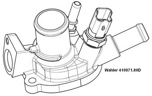 41087180D Wahler termostato, refrigerante