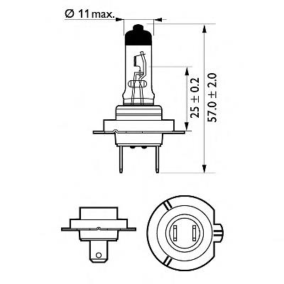 12972VPS2 Philips bombilla halógena