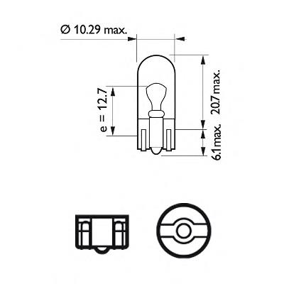 12961LLECOB2 Philips lámpara, luz interior/cabina