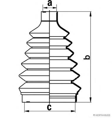 J2860903 Jakoparts fuelle, árbol de transmisión delantero exterior