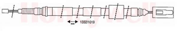 6025007115 Renault (RVI) cable de freno de mano trasero izquierdo