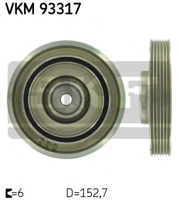 VKM93317 SKF polea, cigüeñal