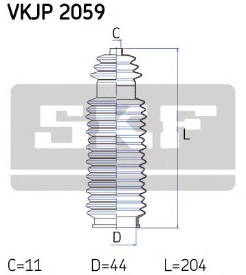 VKJP2059 SKF fuelle, dirección