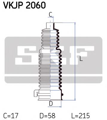 VKJP 2060 SKF fuelle, dirección