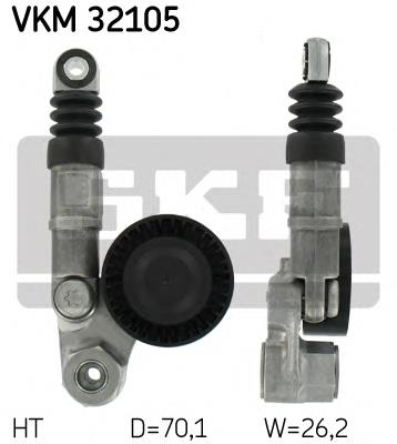 VKM 32105 SKF tensor de correa, correa poli v